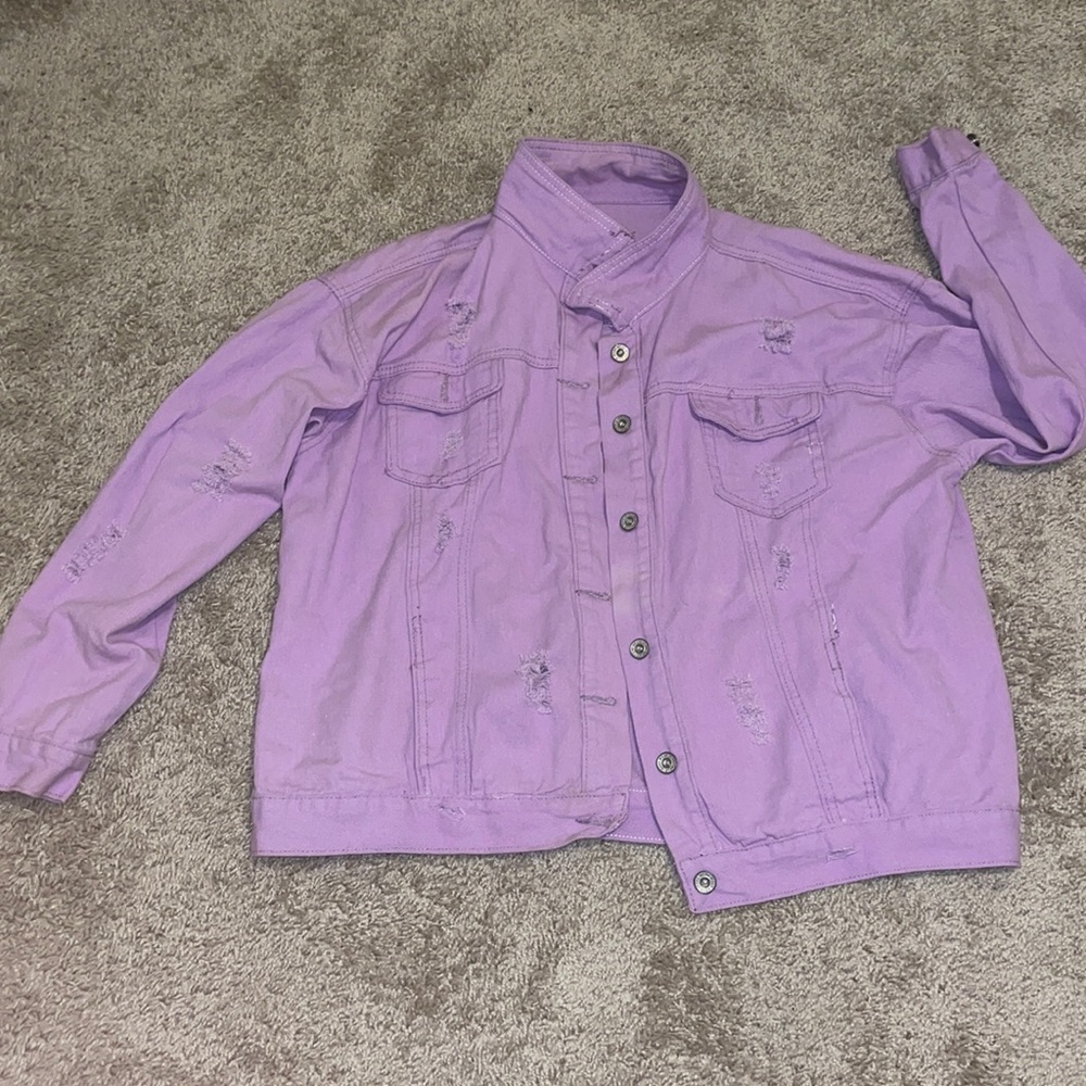 Pink Demin Lightweight Vintage Large Jacket